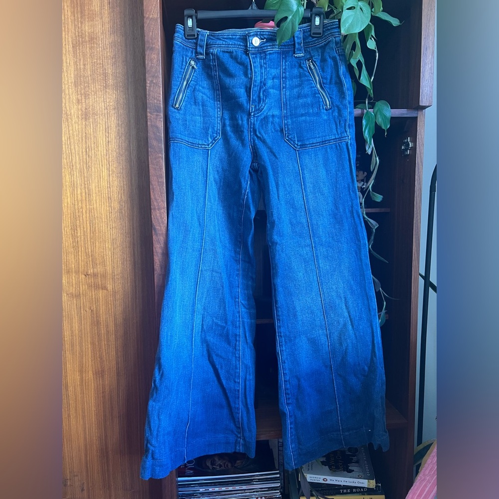 Pilcro and the Letterpress wide leg jeans